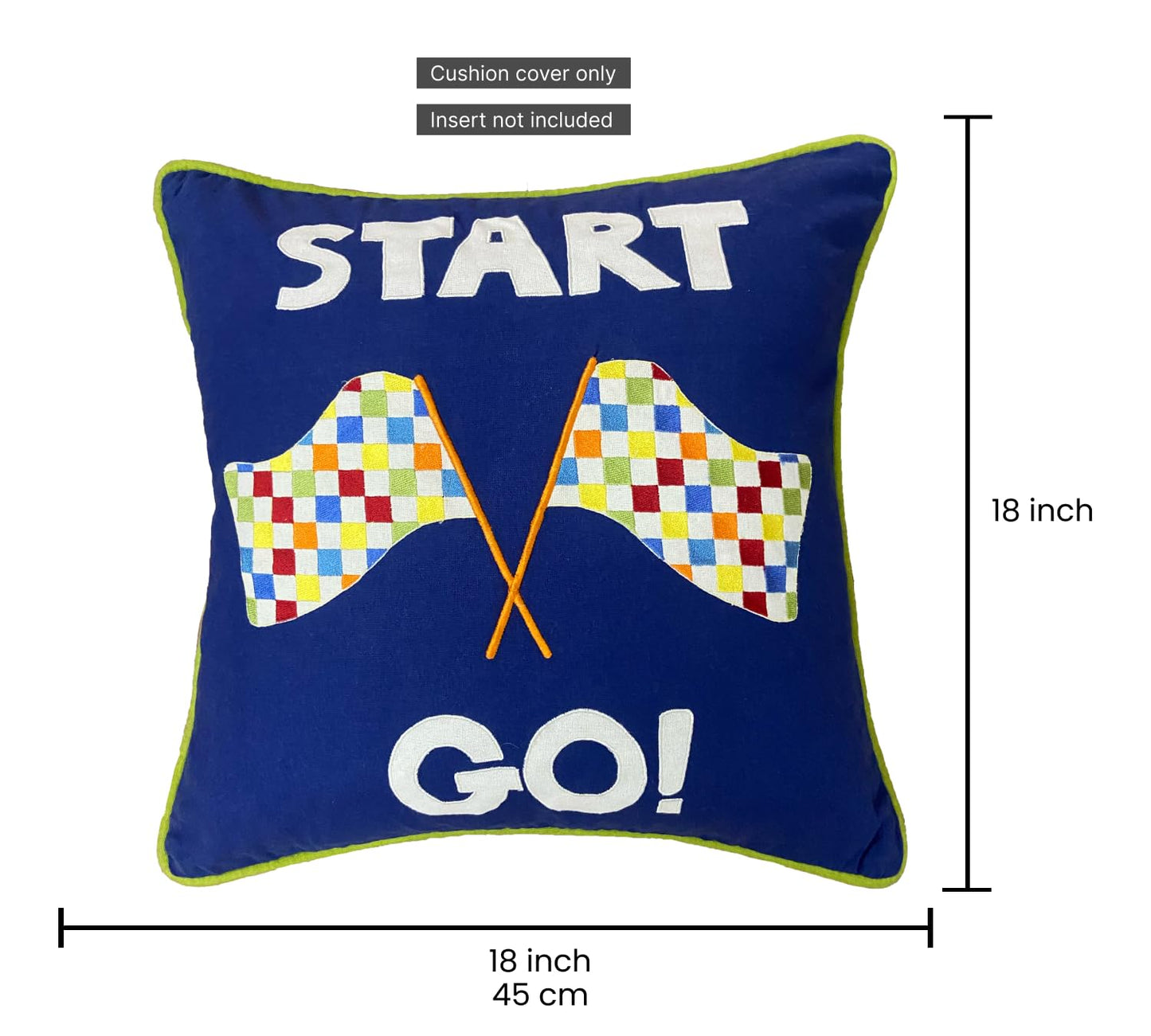 Blue Cushion Cover 18"x18"