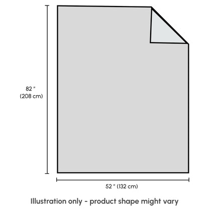 Pure Cotton Blue Sofa Throw