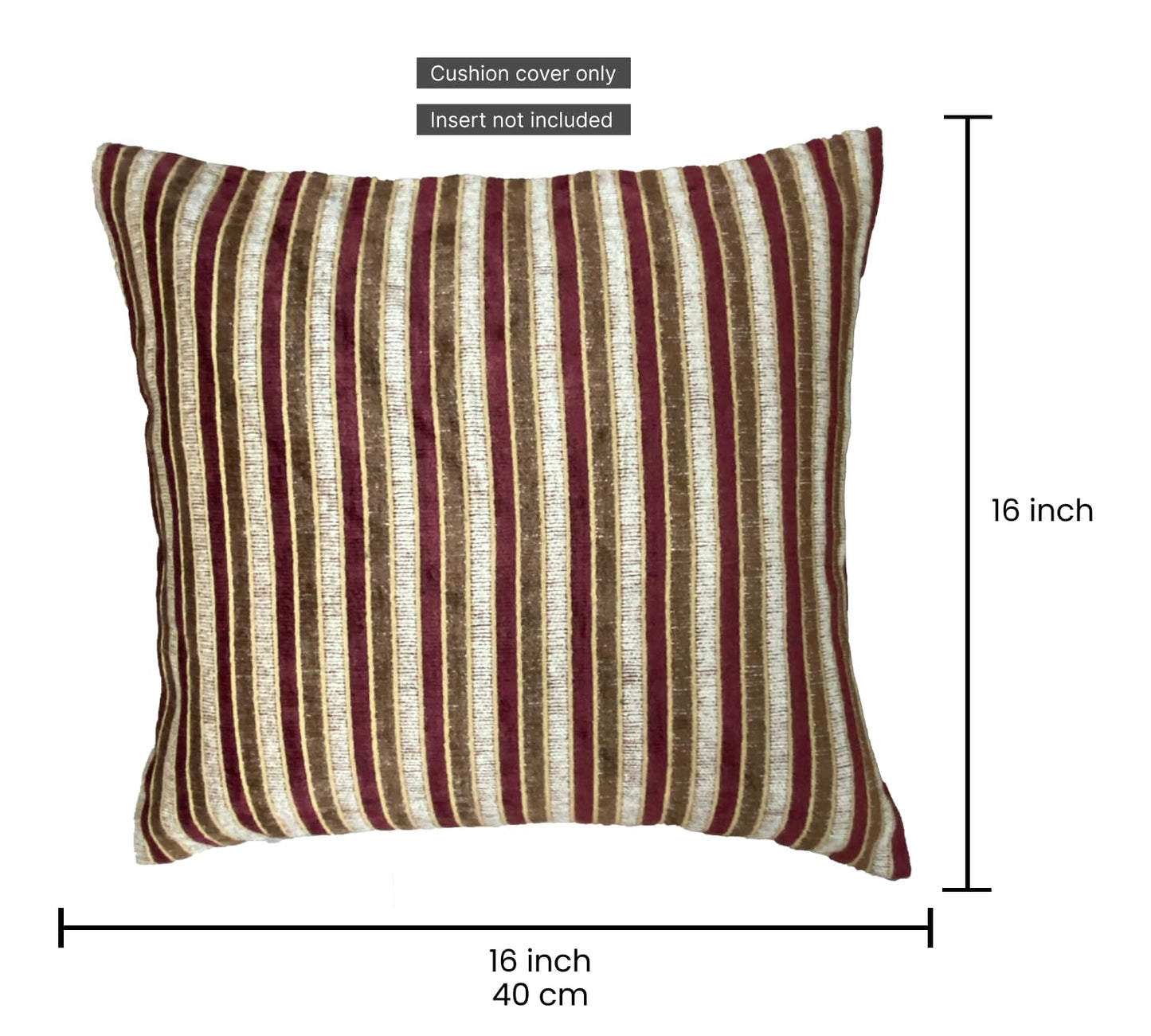 Maroon Multi Cushion Cover 16"x16"