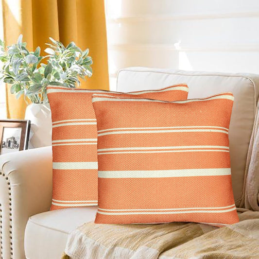 Peach Cushion Cover 18"x18" (Pack of 2)