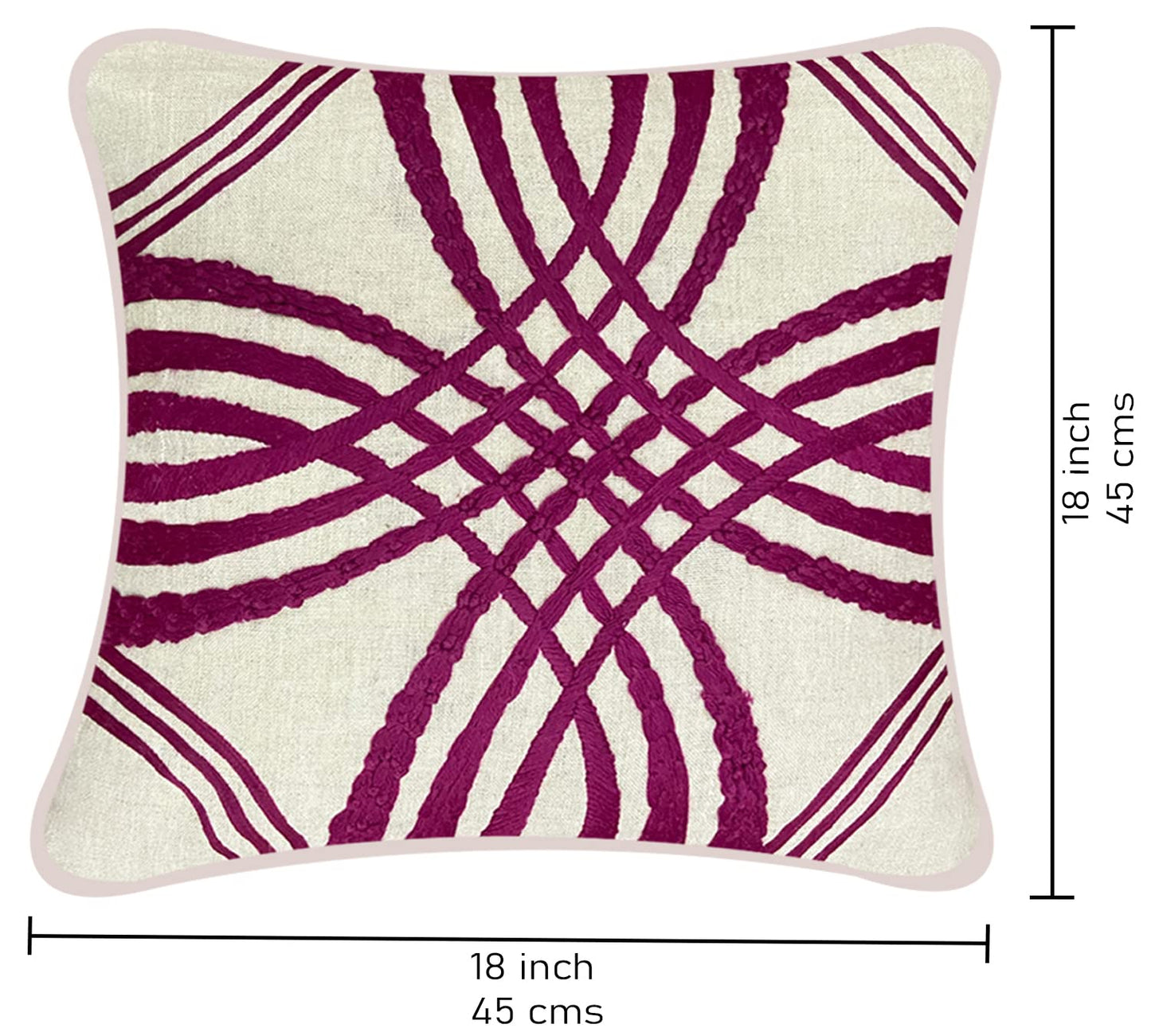 Ivory Cushion Cover 18"x18"