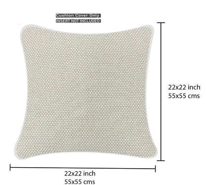 White Cushion Cover 22"x22"