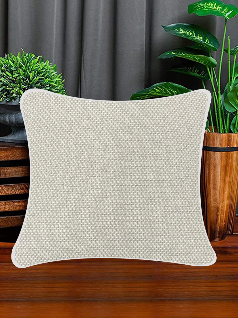 White Cushion Cover 22"x22"