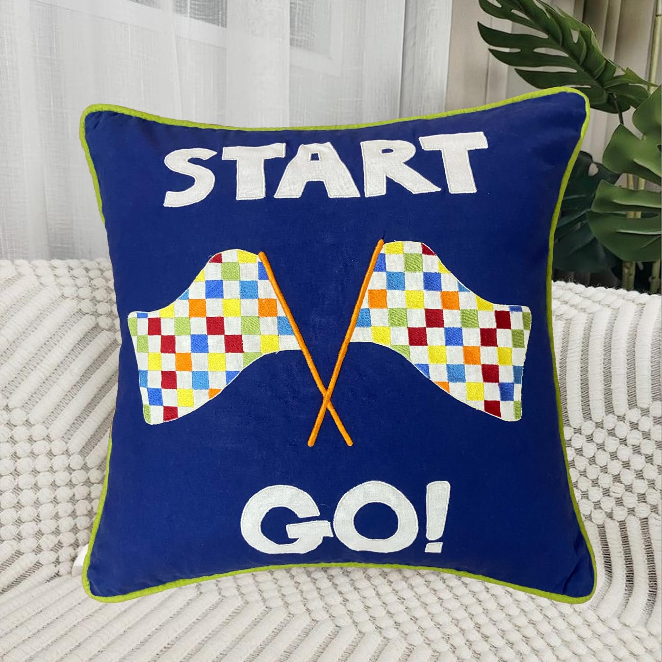 Blue Cushion Cover 18"x18"