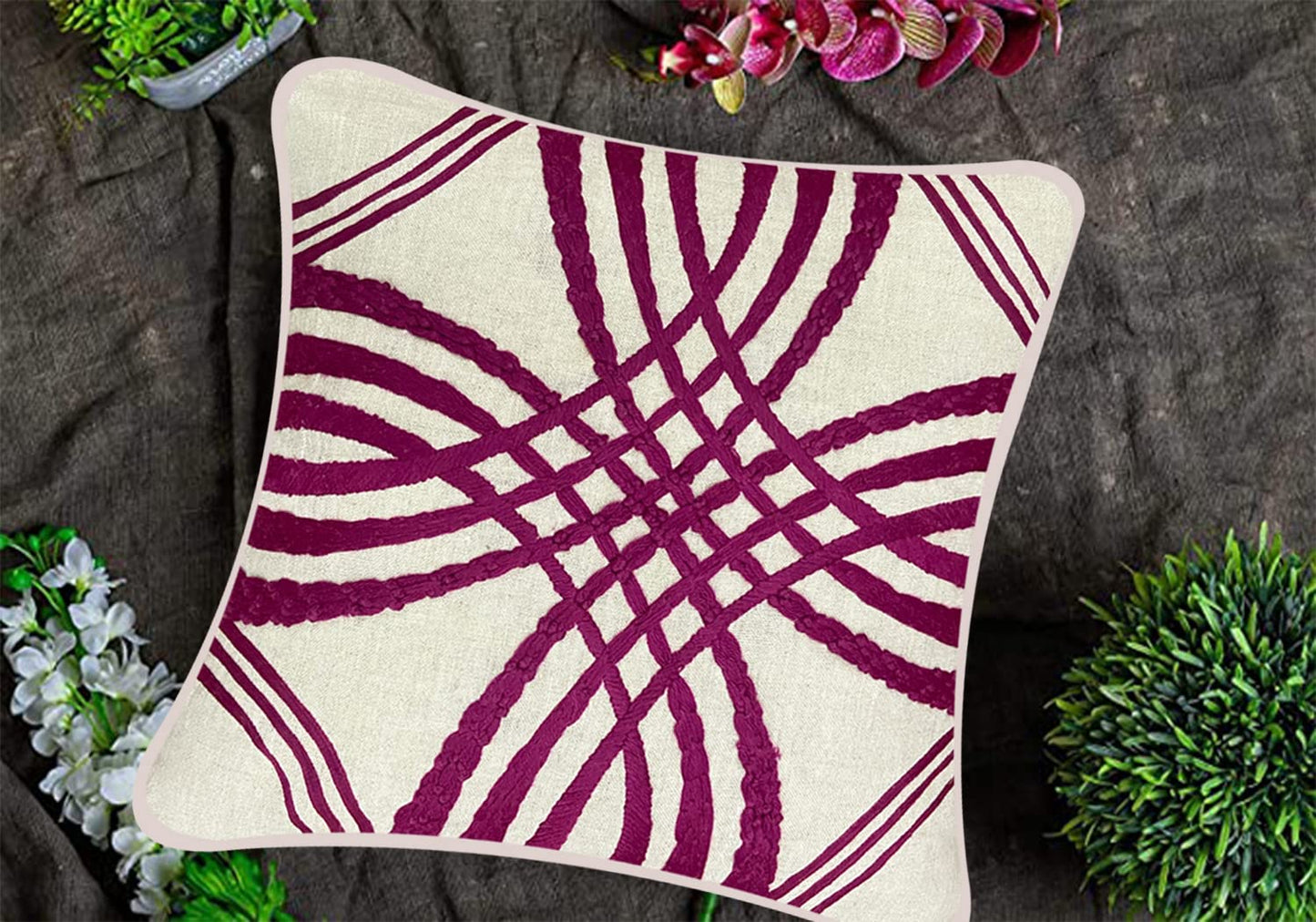 Ivory Cushion Cover 18"x18"