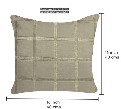 Dark Beige Cushion Cover 16"x16"