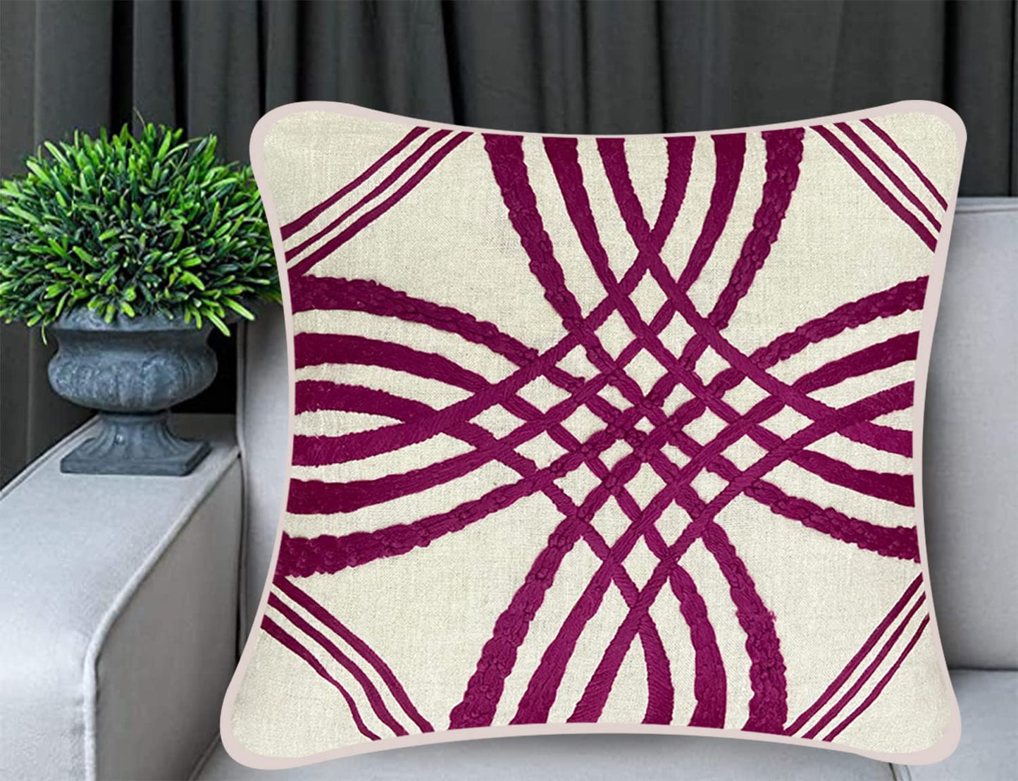 Ivory Cushion Cover 18"x18"