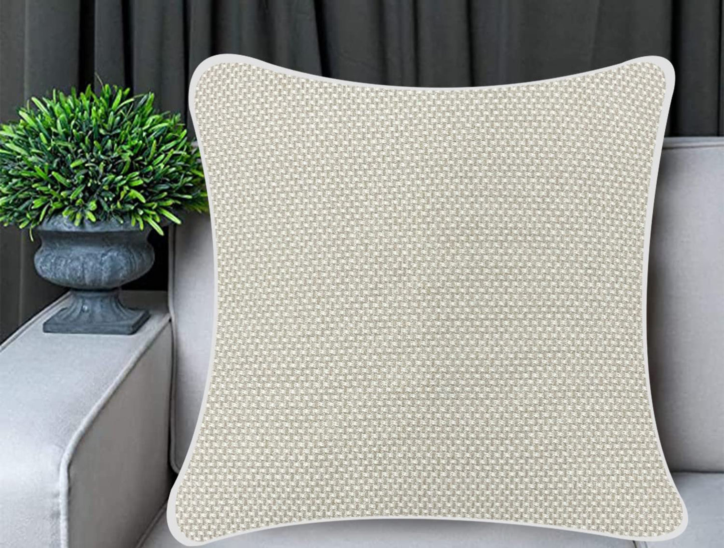 White Cushion Cover 22"x22"