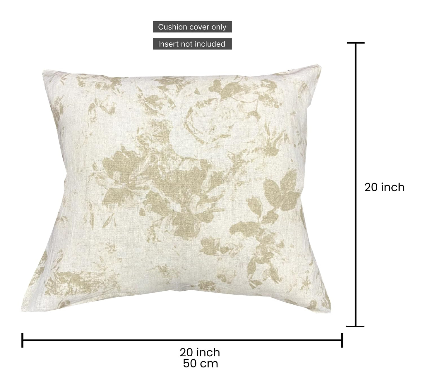 White Cushion Cover 20"x20"