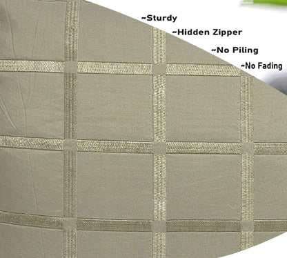 Dark Beige Cushion Cover 16"x16"