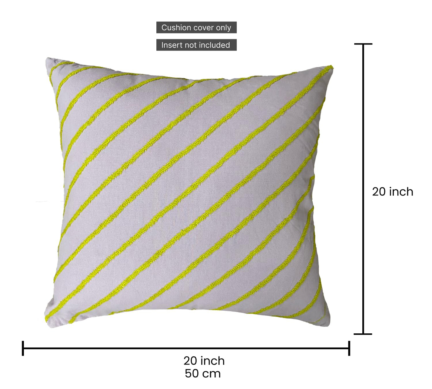 Cream Cushion Cover 20"x20"
