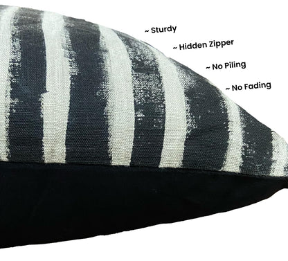 White & Black Cushion Cover 18"x18"