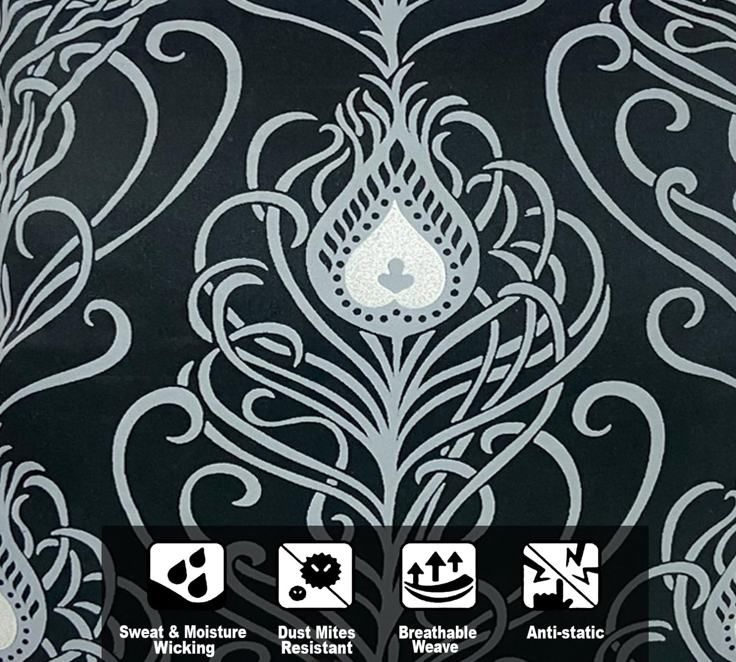 Black Cushion Cover 16"x16"