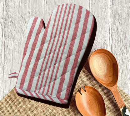 Quilted Oven Glove Set - 6X11 Inches (Pack of 2)