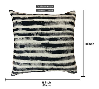 White & Black Cushion Cover 18"x18"