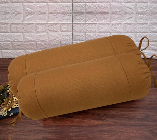 Medallion Yellow Bolster Cover (Pack of 2)