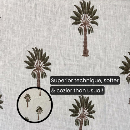 Pure Slub Cotton Vista White Sofa Throw