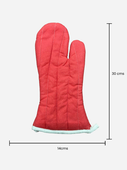 Red Oven Glove - 6X12 Inches