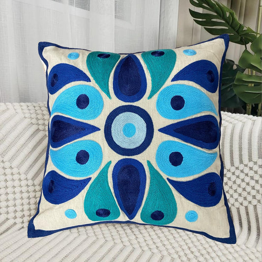 Blue Cushion Cover 16"x16"