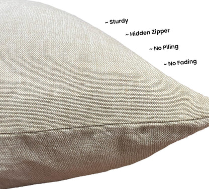 Dark Beige Cushion Cover 16"x16"