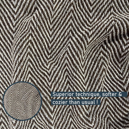 Pure Cotton  Brown Sofa Throw - Pack of 2