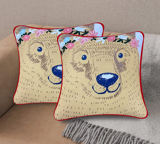 Printed Cushion Covers 12"x12" (Pack of 2)