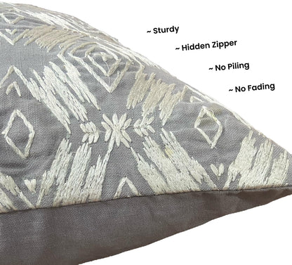 Grey & White Cushion Cover 20"x20"