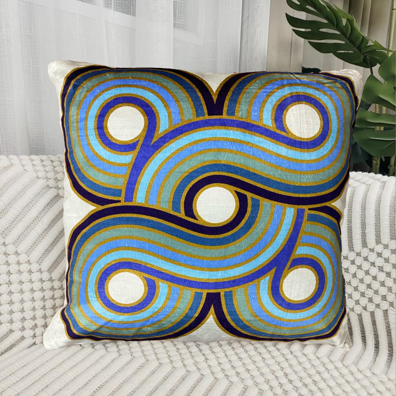 Blue Cushion Cover 18"x18"