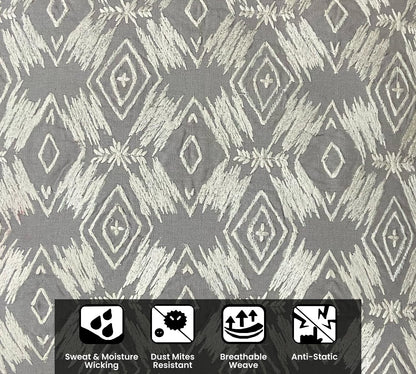 Grey & White Cushion Cover 20"x20"