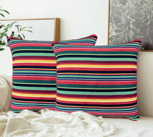 Ruby Red Cushion Cover 24"x24" (Pack of 2)