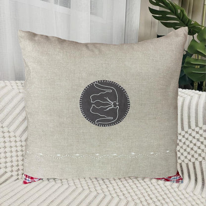 Dark Beige Cushion Cover 16"x16"