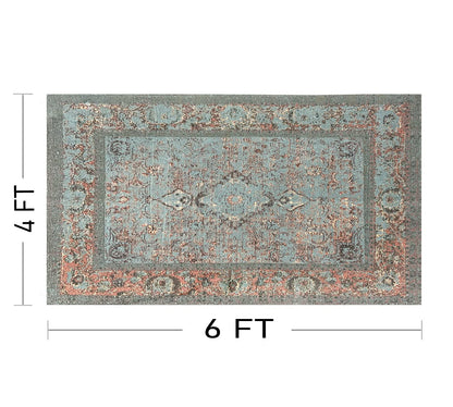 Green Multi Floor Rug