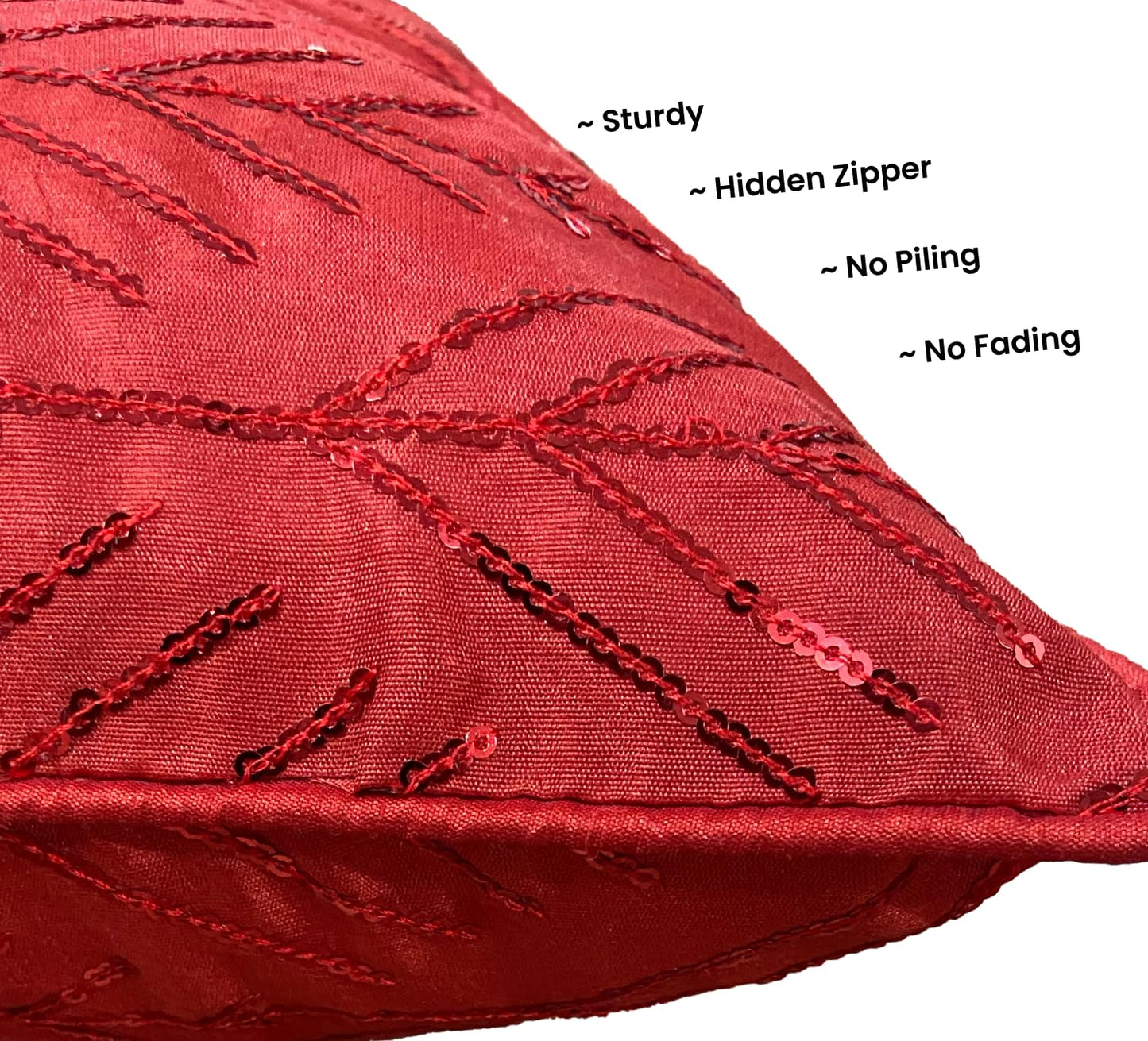 Red Cushion Cover 16"x16"