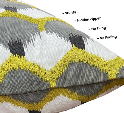 White & Grey Cushion Cover 20"x20"