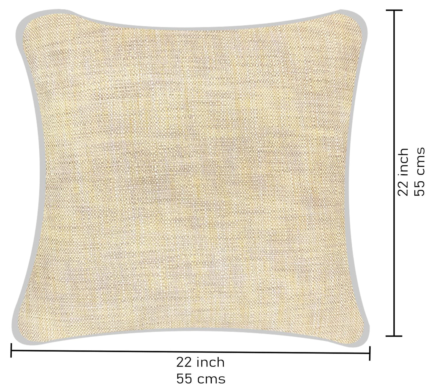 Corn Yellow Cushion Cover 22"x22"