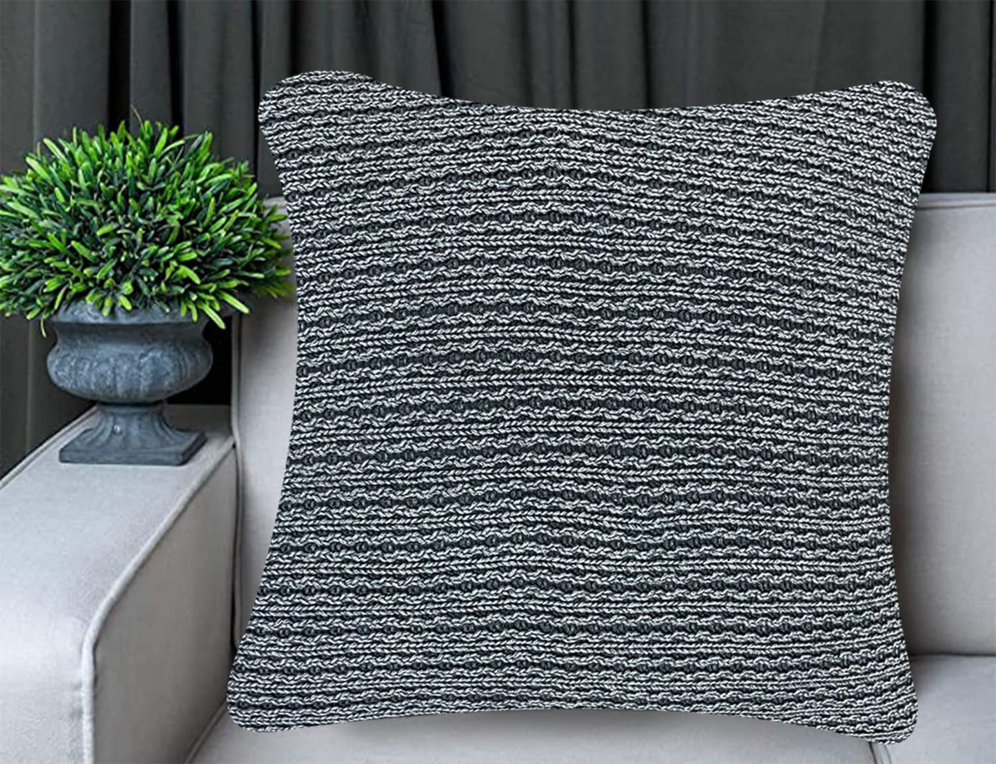 Black Cushion Cover 22"x22"