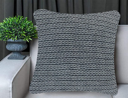 Black Cushion Cover 22"x22"