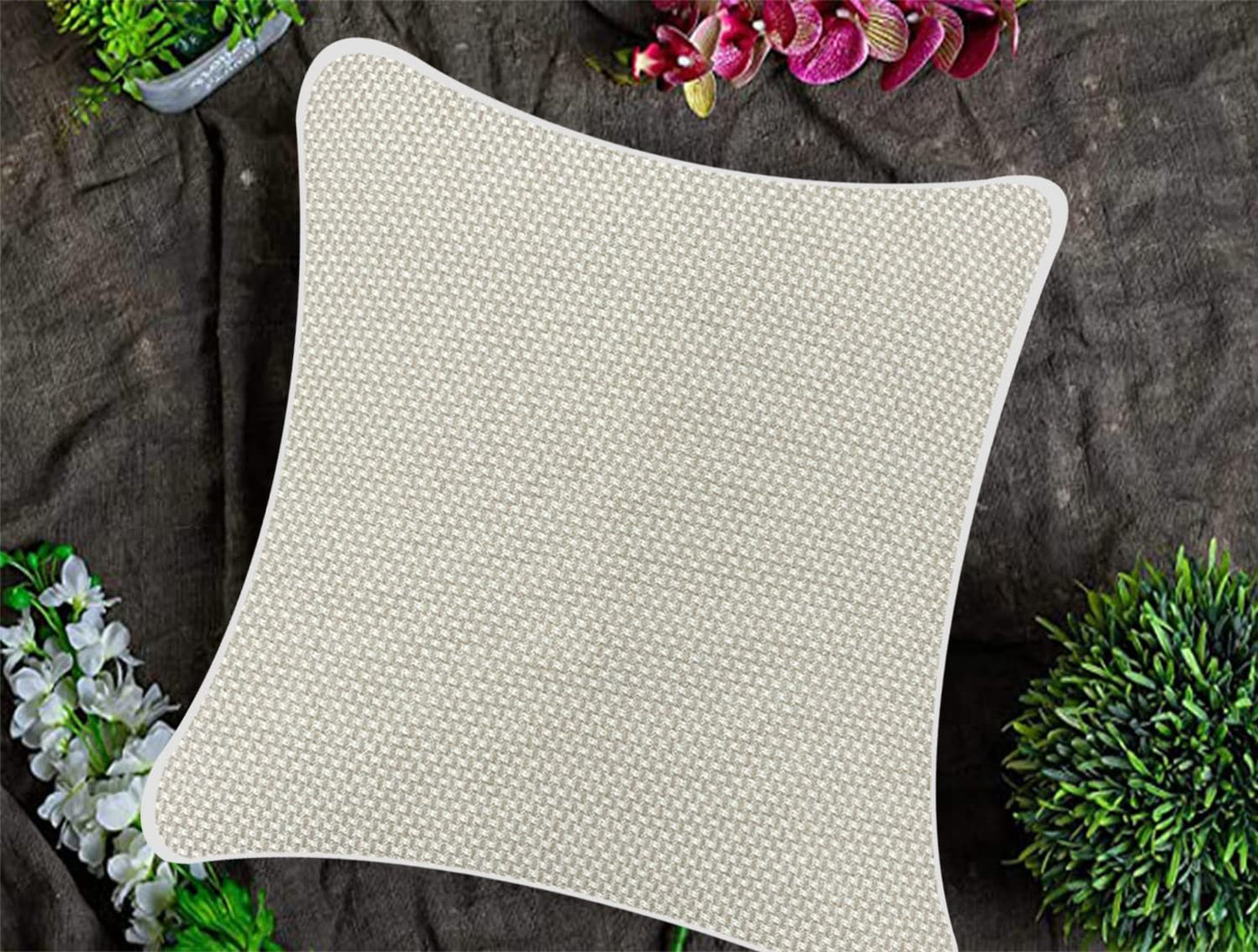 White Cushion Cover 22"x22"