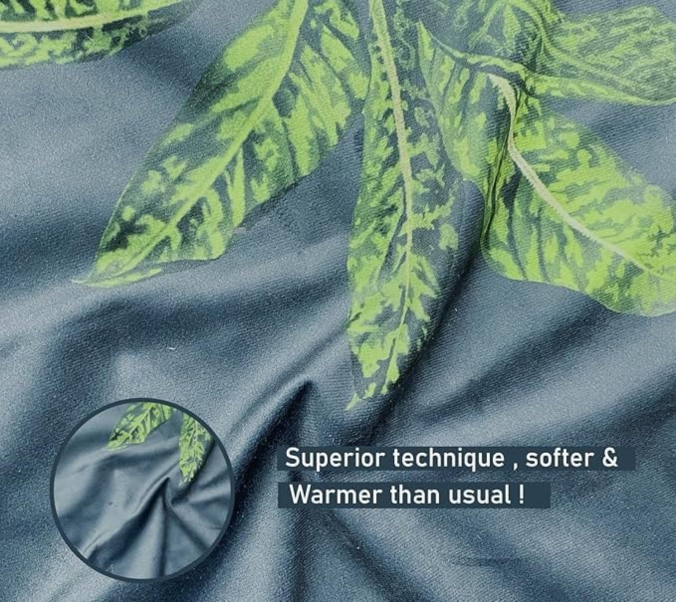 Pure Cotton Jungle Green Sofa Throw