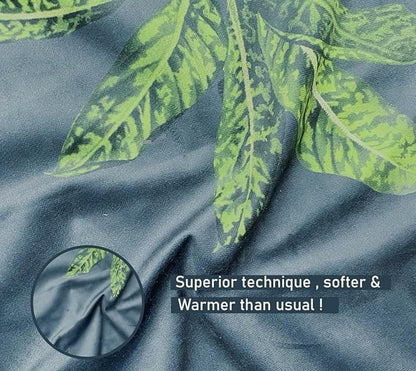 Pure Cotton Jungle Green Sofa Throw