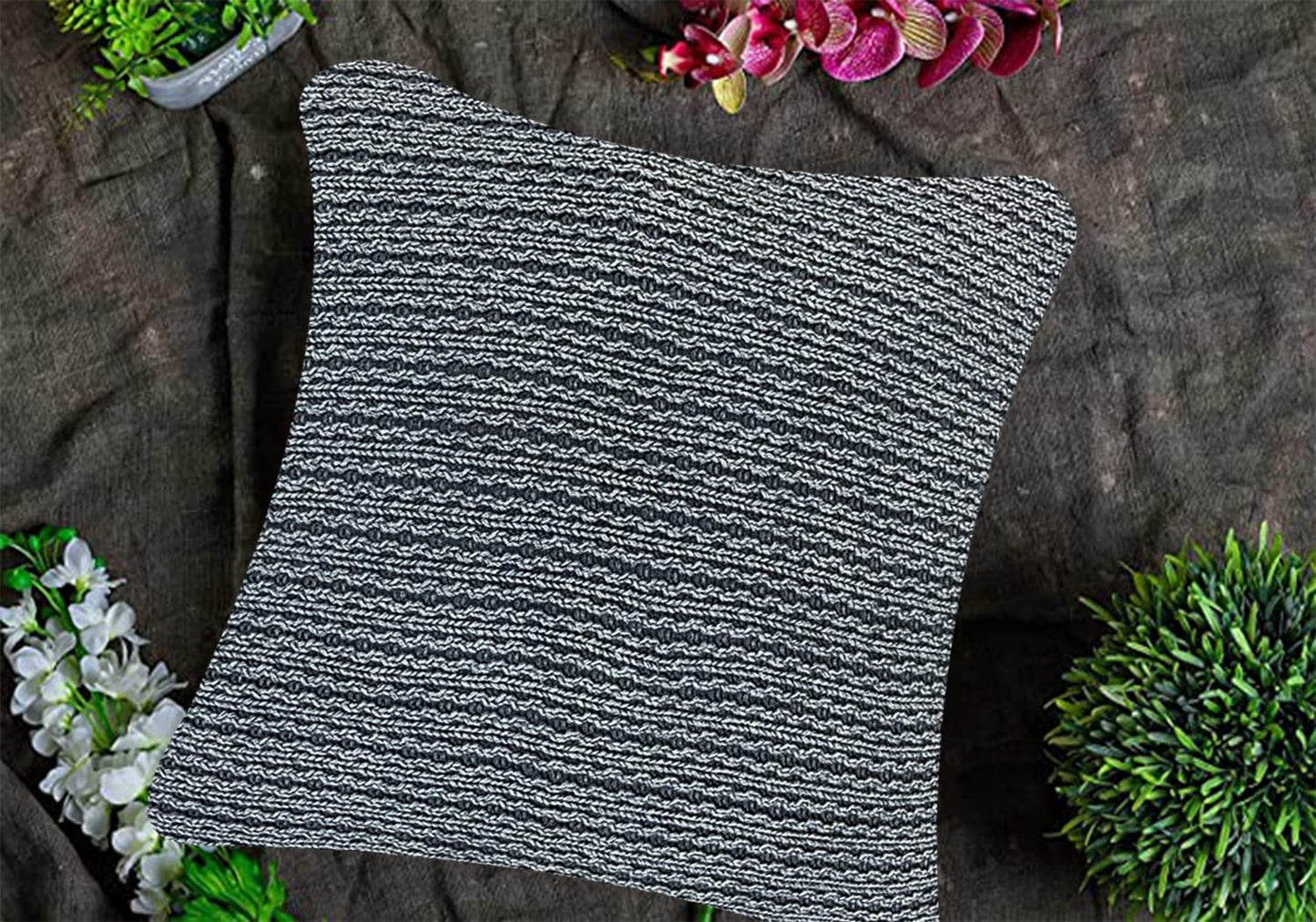 Black Cushion Cover 22"x22"