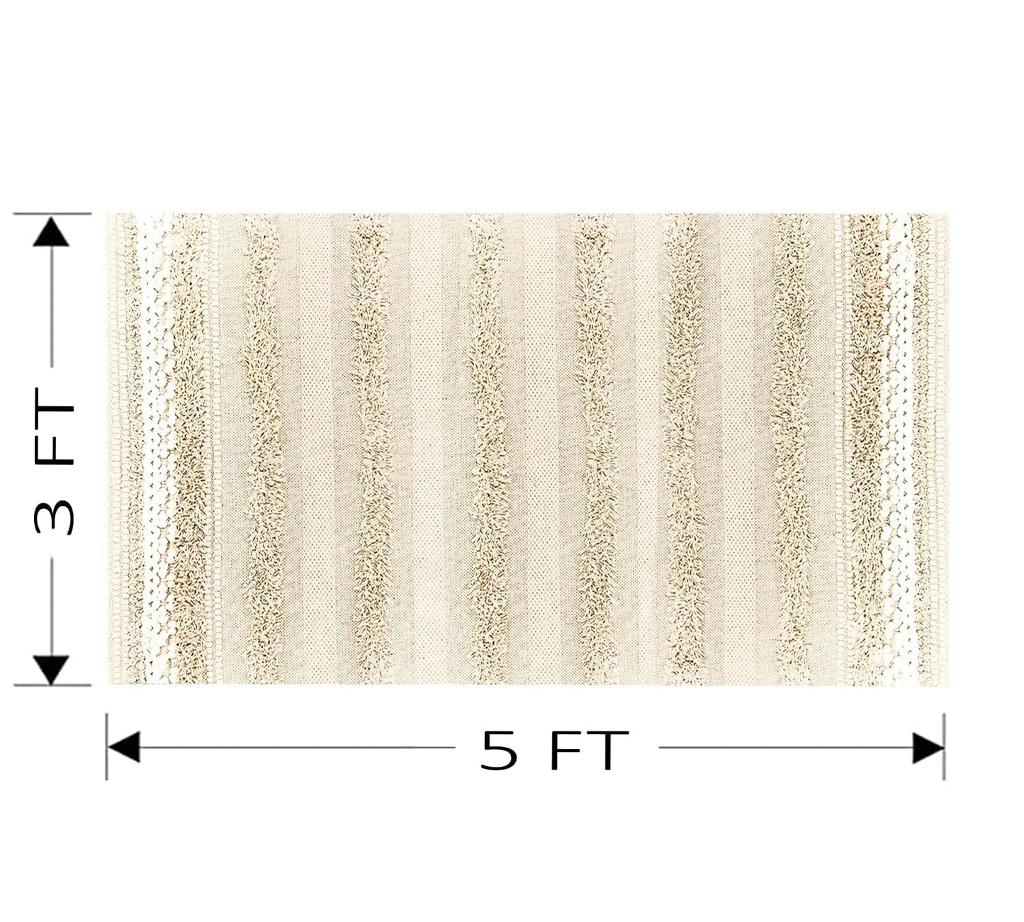 Cream & Daisy White Floor Rug