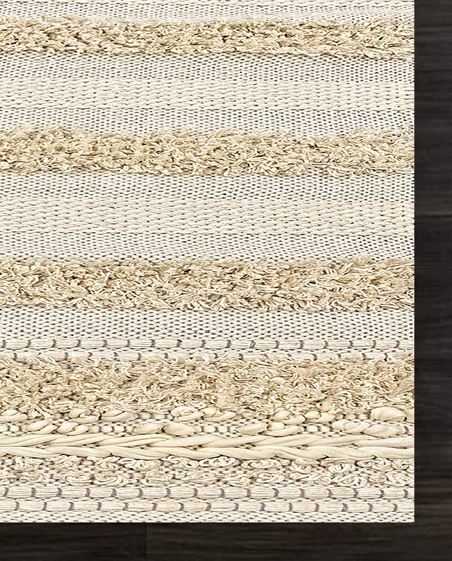 Cream & Daisy White Floor Rug