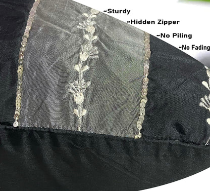 Black & Grey Cushion Cover 16"x16"
