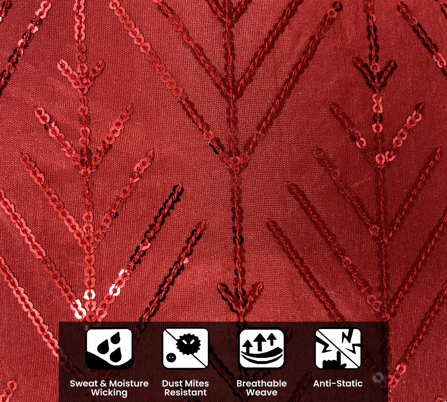 Red Cushion Cover 16"x16"