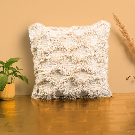 Jasmine Cream Cushion Cover 18"x18"