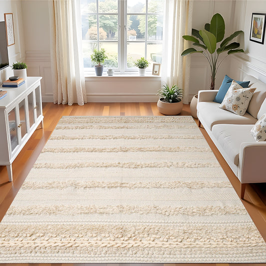 Cream & Daisy White Floor Rug