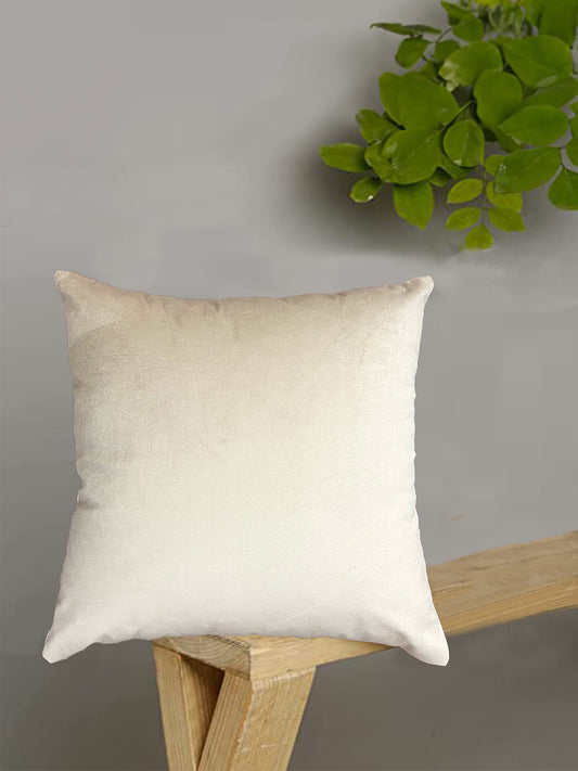 Velvet Cream Cushion Cover 16"x16"