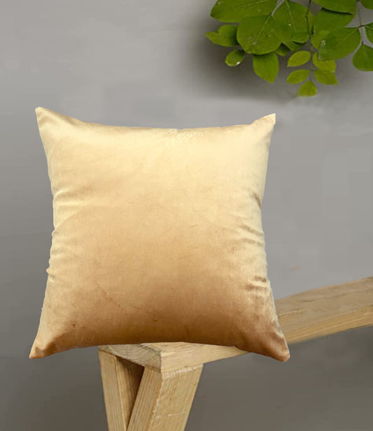 Velvet Cream Cushion Cover 16"x16"
