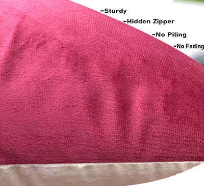 Dark Pink Cushion Cover 18"x18" (Pack of 2)